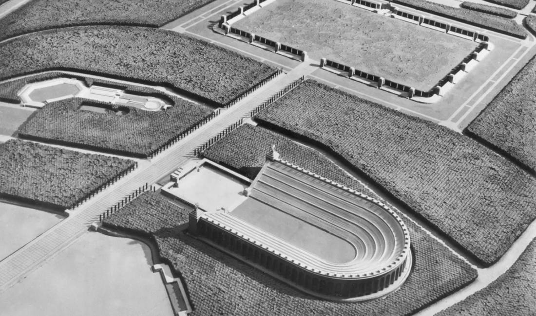 Maquette du Deutsches Stadion, &agrave; Nuremberg