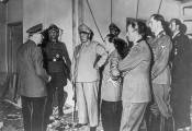 Adolf Hitler, G&ouml;ring, Mussolini, apr&egrave;s l'attentat r&acirc;t&eacute;