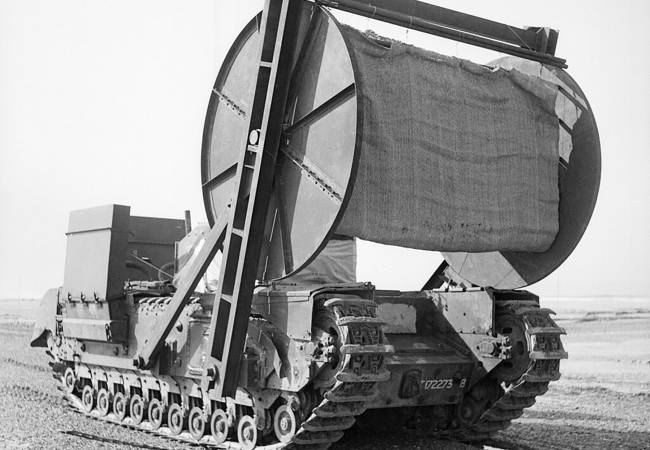 Les chars insolites du D&eacute;barquement : le char bobine