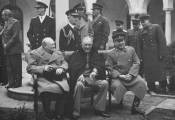 Conf&eacute;rence de Yalta (1945) entre Churchill, Roosevelt et Staline