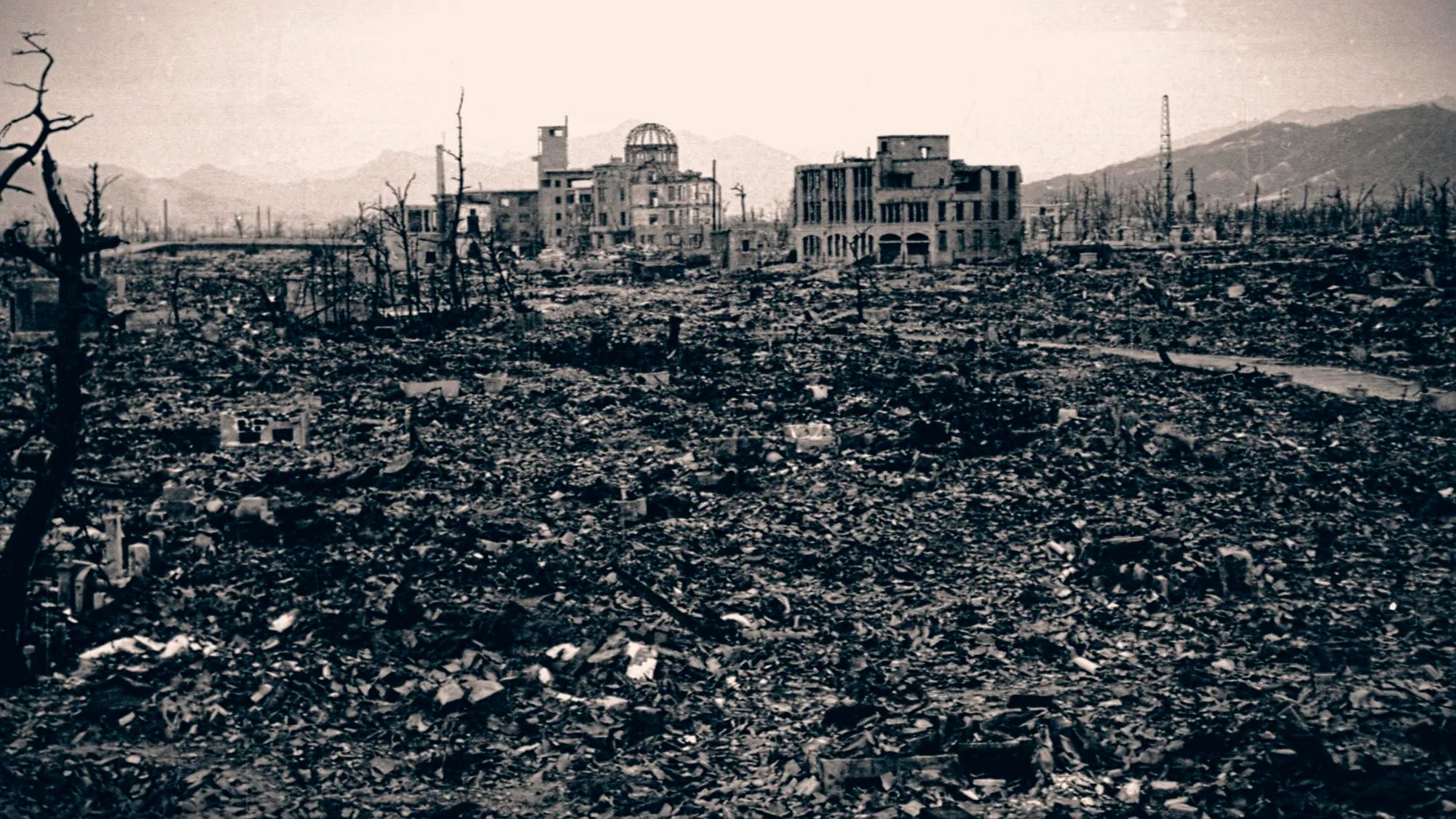 Hiroshima, après l'explosion de la bombe atomique