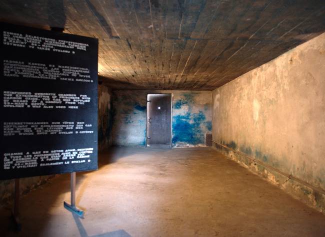 Chambre à gaz au camp de Majdanek