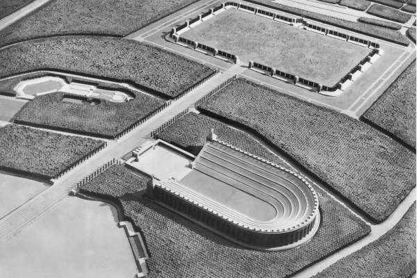 Maquette du Deutsches Stadion, &agrave; Nuremberg