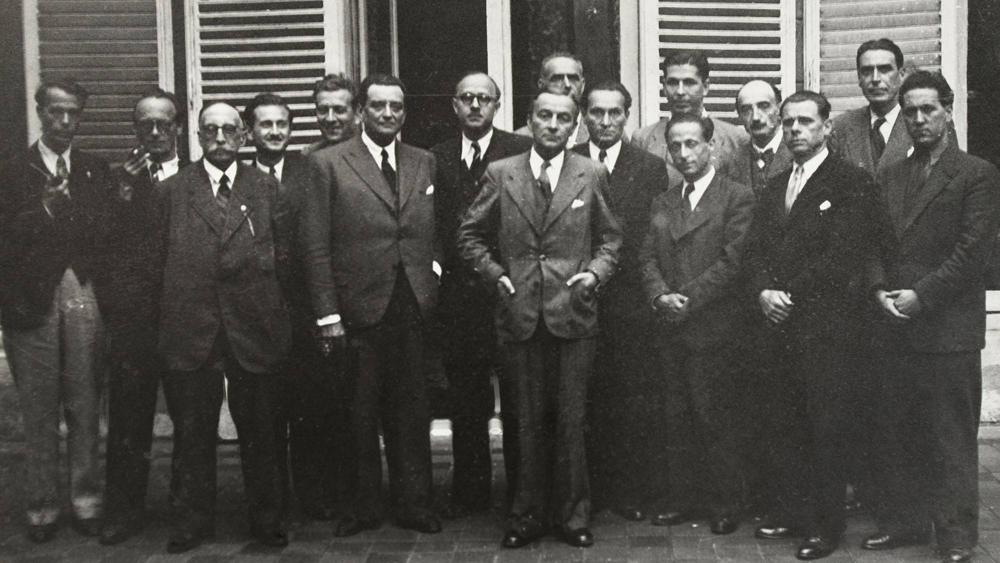 Les membres du bureau du CNR en septembre 1944.