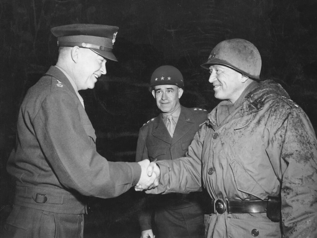 George Patton et Dwight Eisenhower